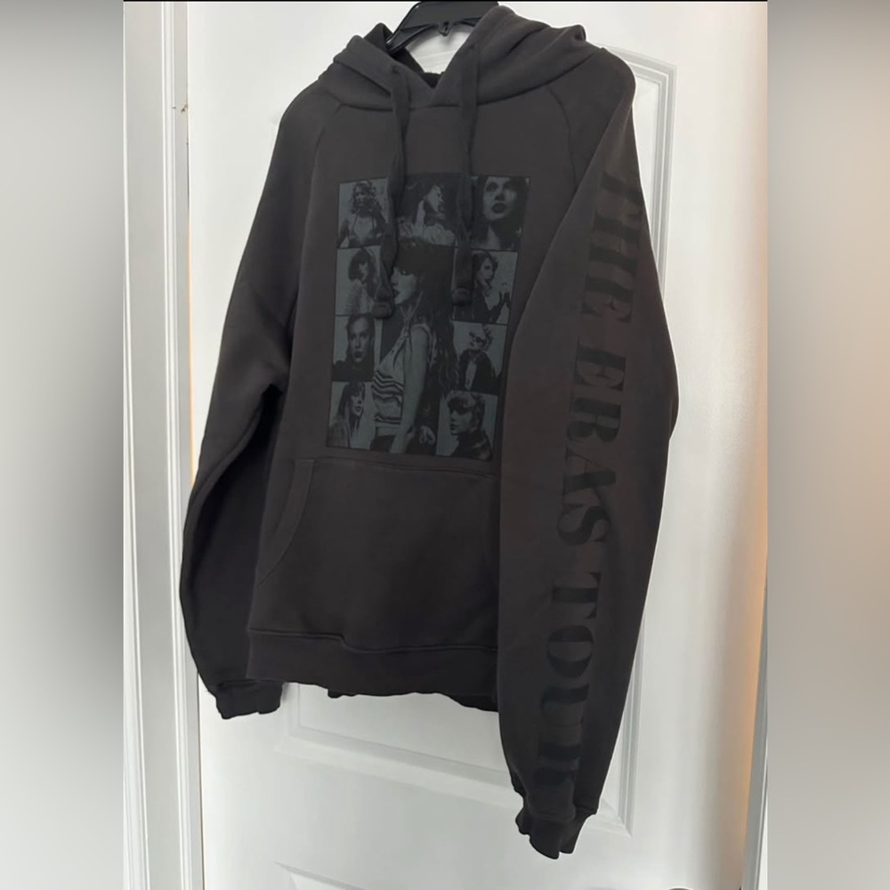 Taylor Swift Dark Grey Eras Tour Hoodie Like New Size L